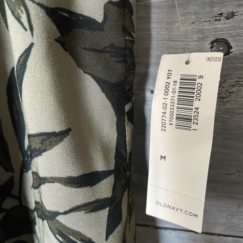 NWT Tropical Palm Resort Wear Cover Up - Old Navy, sz M - Picture 5 of 5